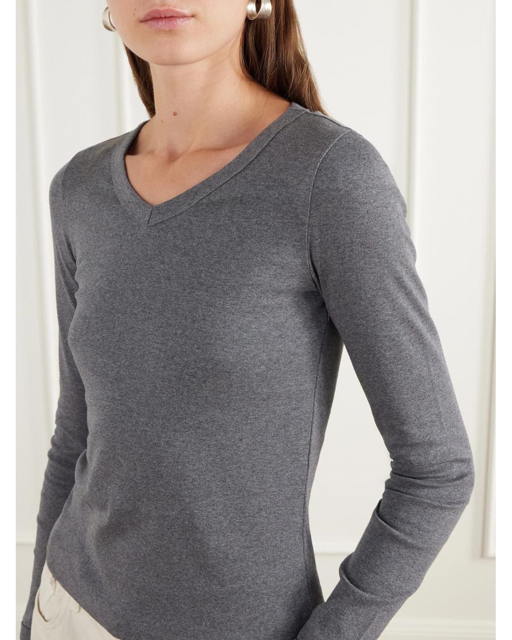 Flore Flore Gray Jill Organic Cotton-Jersey T-Shirt