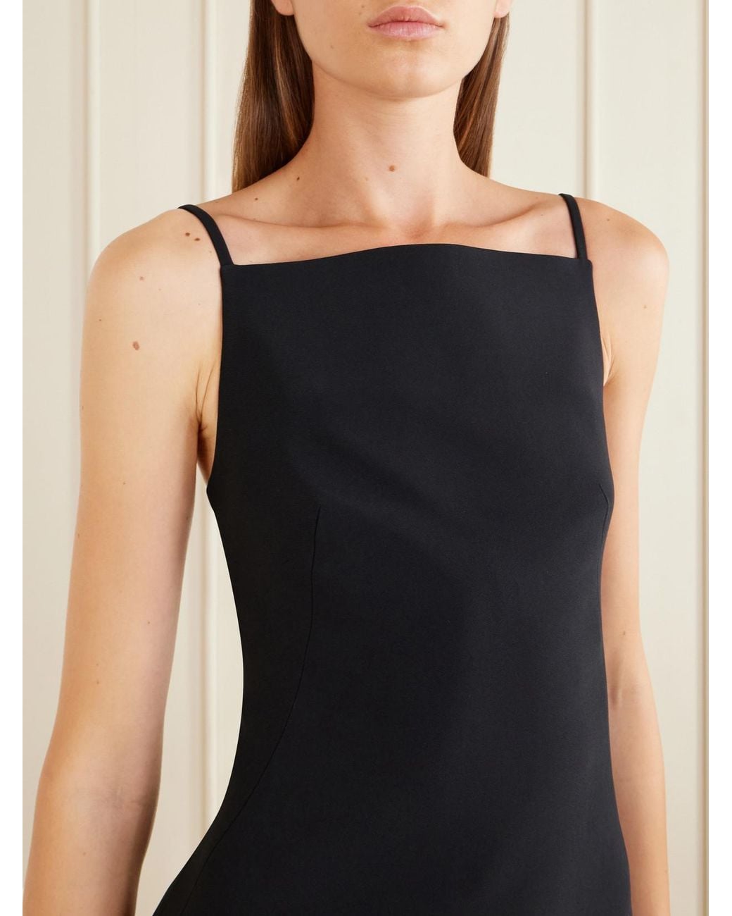 Givenchy Blue Draped Cady Midi Dress