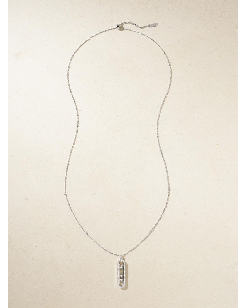 Messika Natural Move 10Th 18-Karat Diamond Necklace