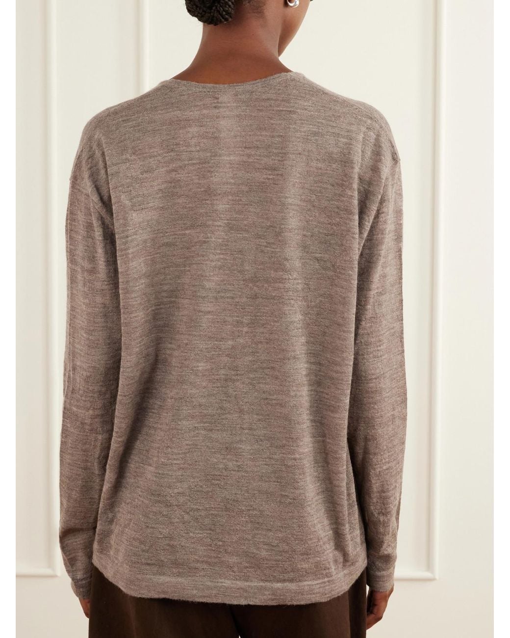 Lauren Manoogian Natural Merino And Alpaca Wool-Blend Sweater
