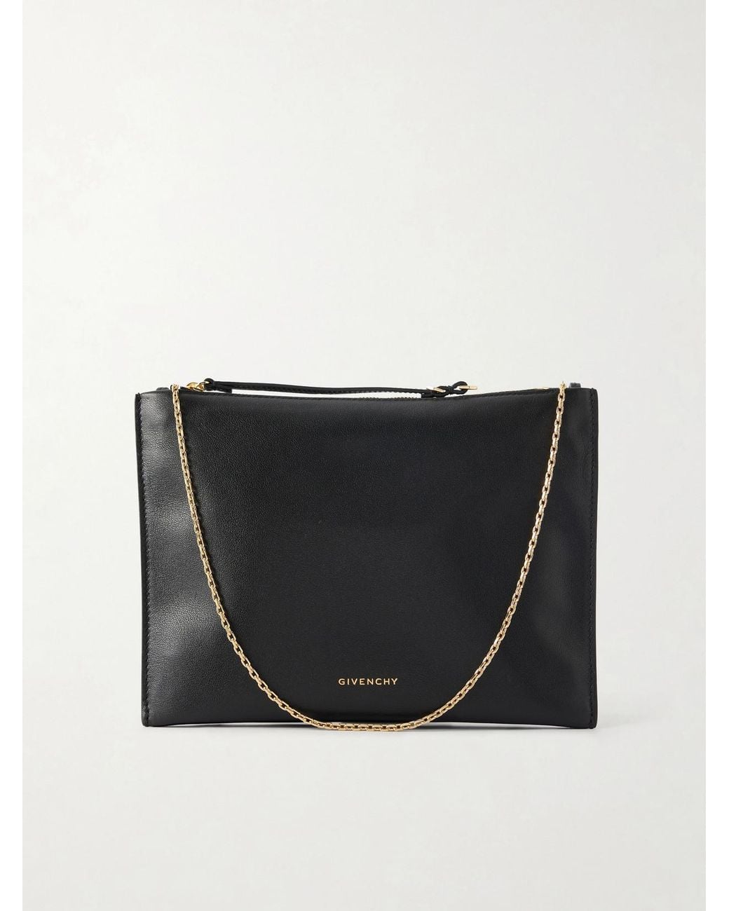 Givenchy Black Voyou Leather Clutch