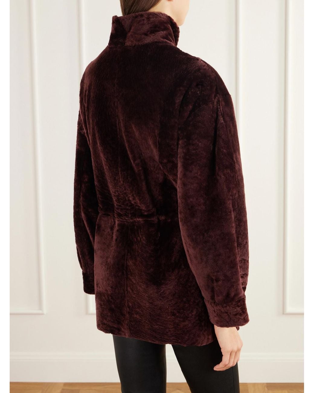 Arma Purple Alia Shearling Jacket