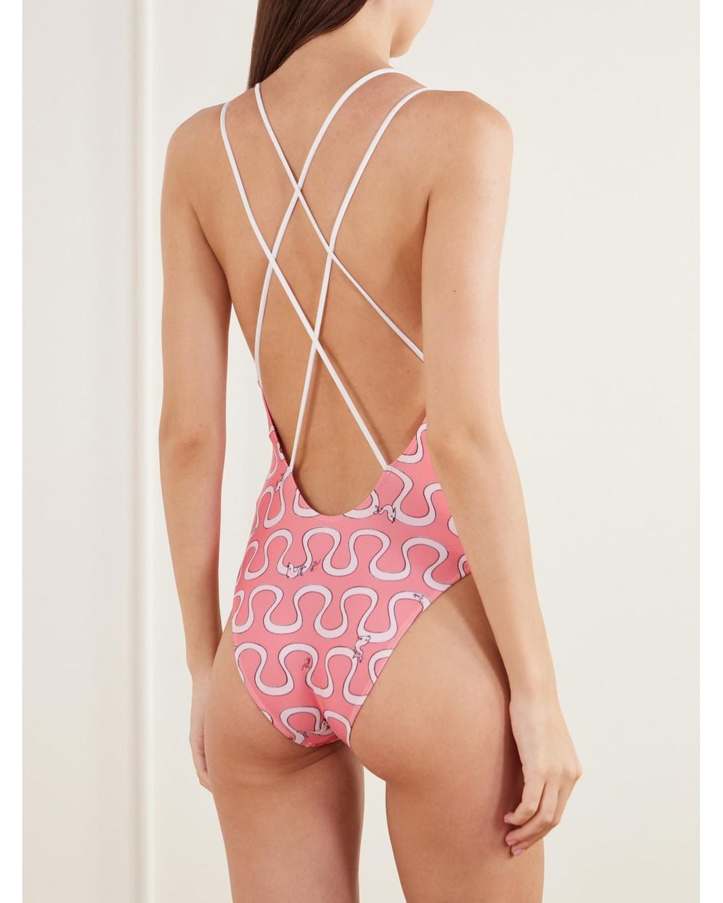 Emilio Pucci Pink Printed Swimsuit