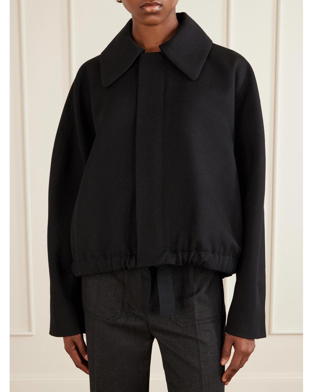 Victoria Beckham Black Arden Wool Jacket