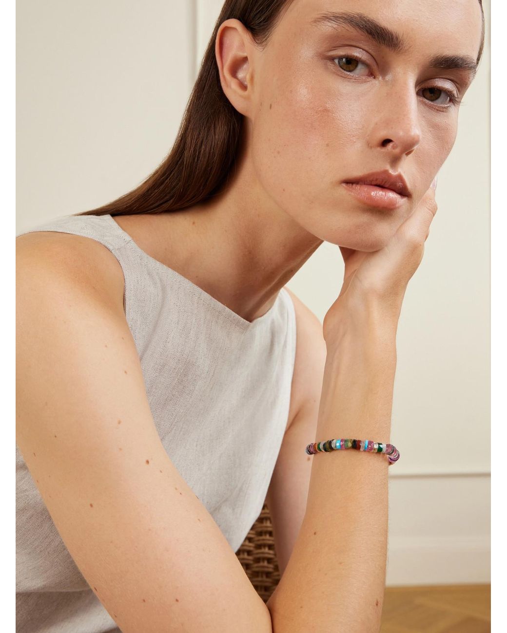 JIA JIA Natural 14-Karat-Gemstone Bracelet
