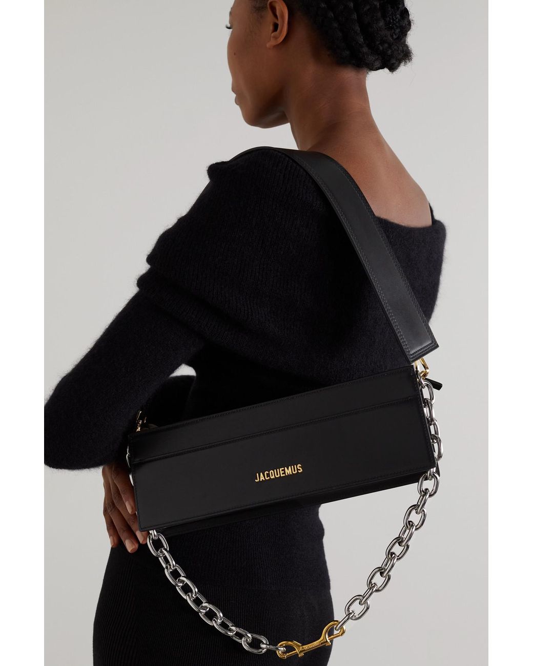 Jacquemus Le Ciuciu Leather Shoulder Bag in Black | Lyst
