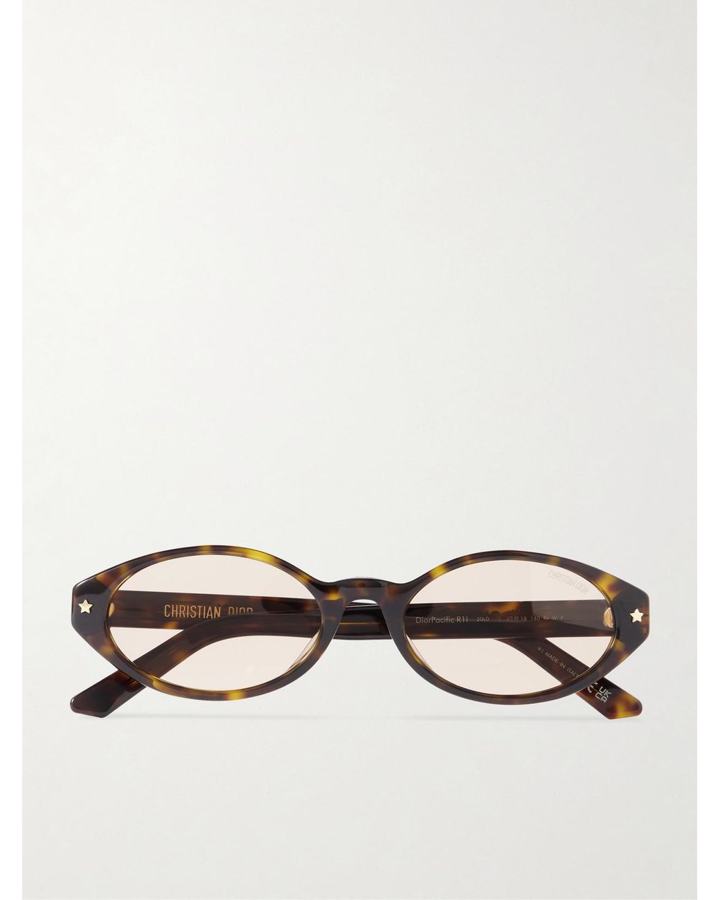 Dior Multicolor Diorpacific R1I Oval-Frame Acetate Sunglasses