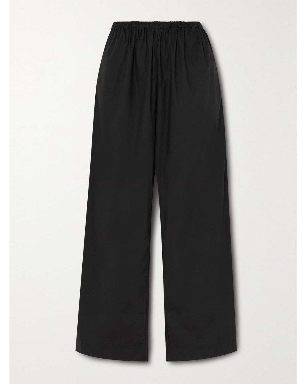 Deiji Studios Black Ease Organic Cotton-Poplin Pants
