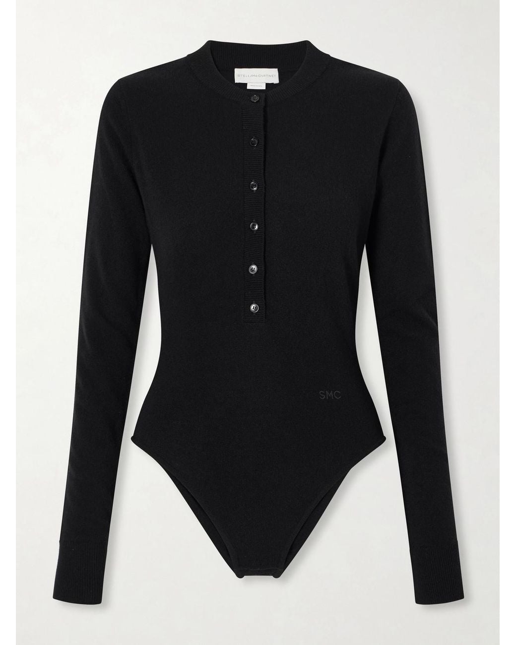 Stella McCartney Black Wool Bodysuit