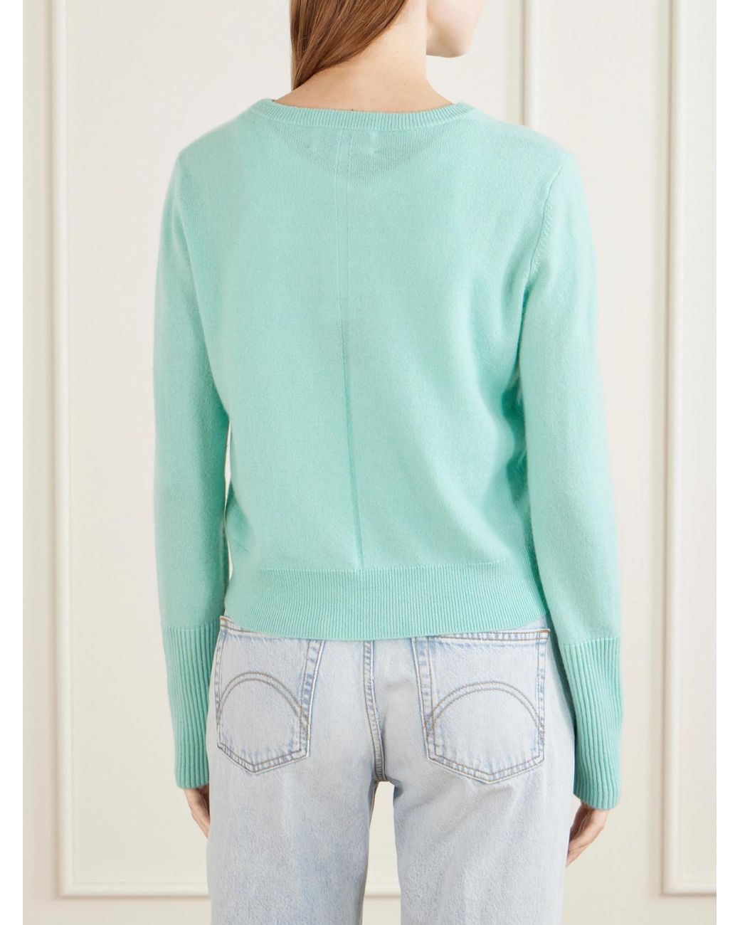 La Ligne Blue Cashmere Cardigan