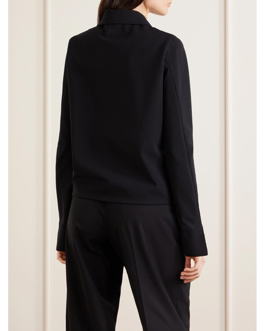 Jil Sander Black Cropped Shell Jacket