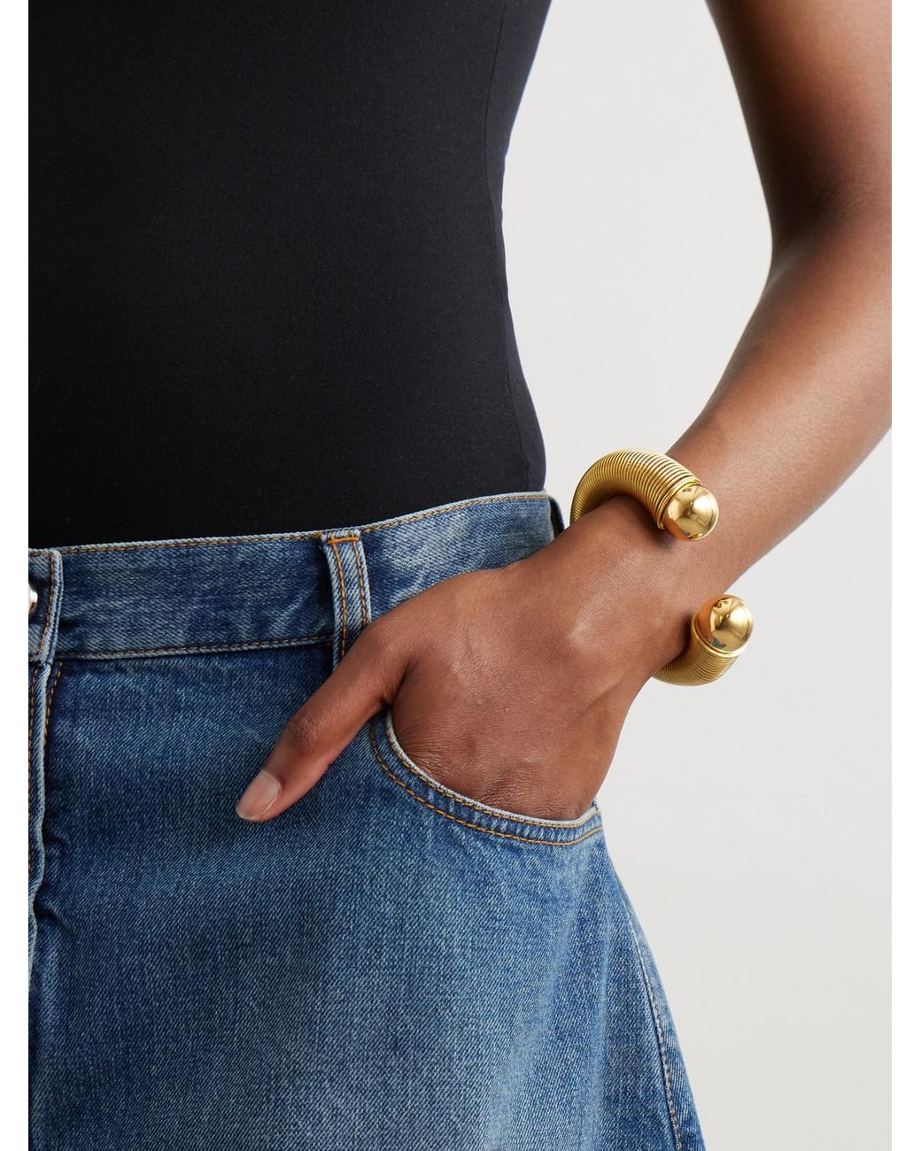Alaïa Metallic Sphere-Tone Cuff