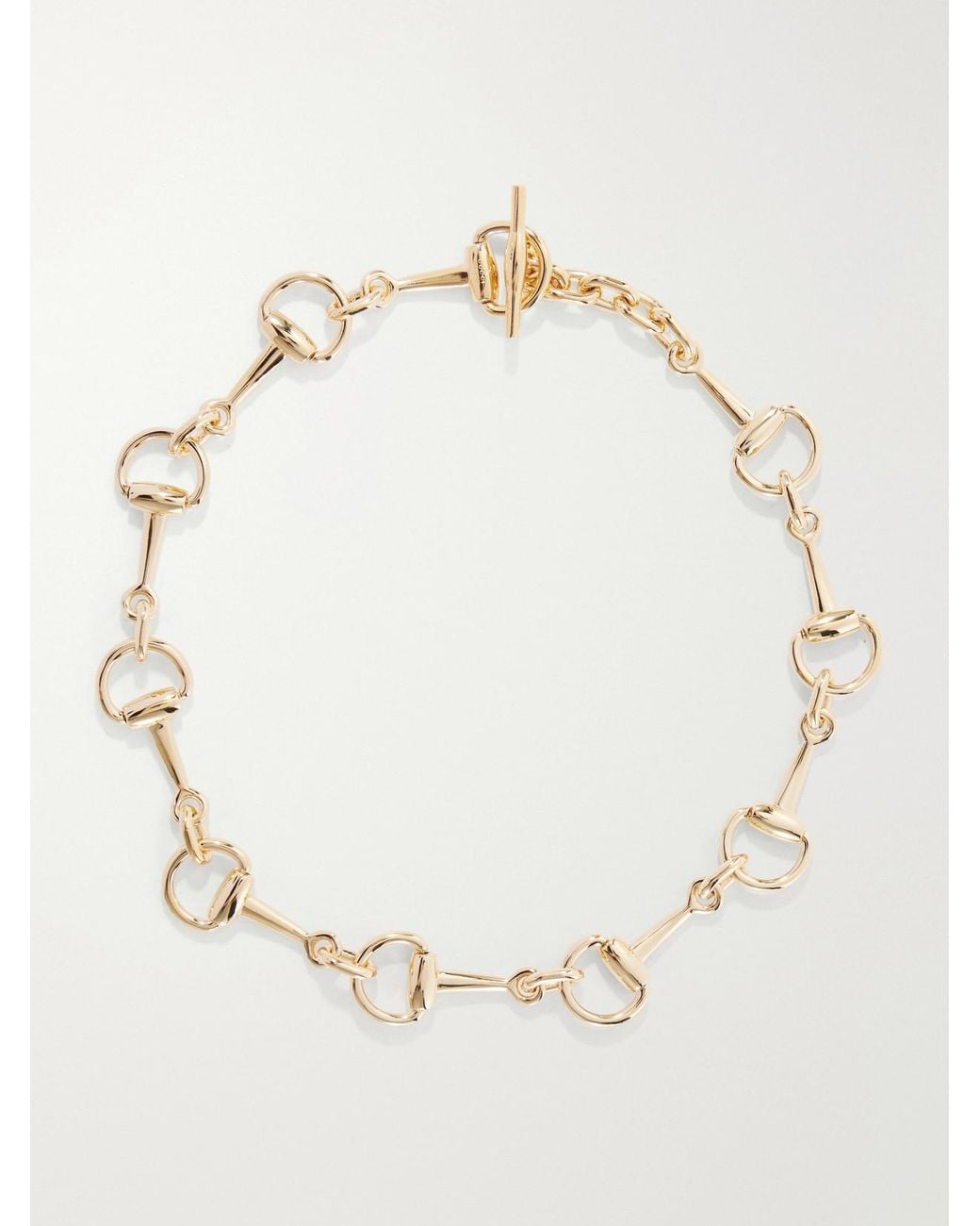 Gucci Natural Horsebit-Tone Necklace