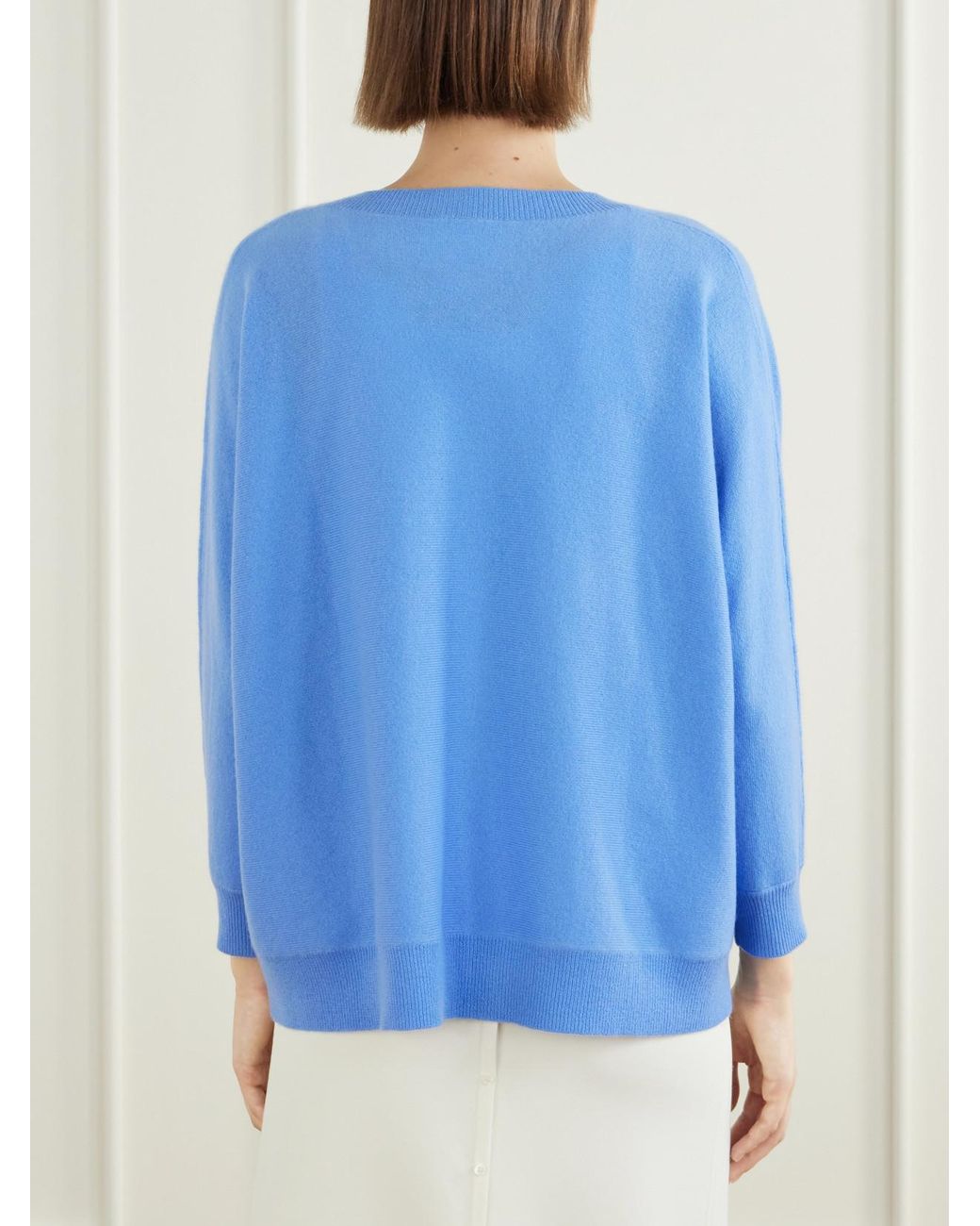 Lisa Yang Blue Kenny Cashmere Sweater