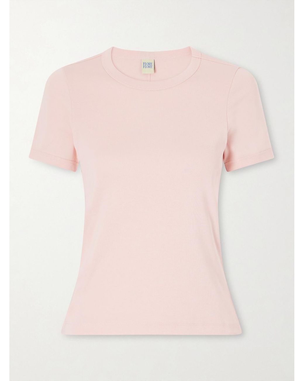 Flore Flore Pink Car Organic Cotton-Jersey T-Shirt