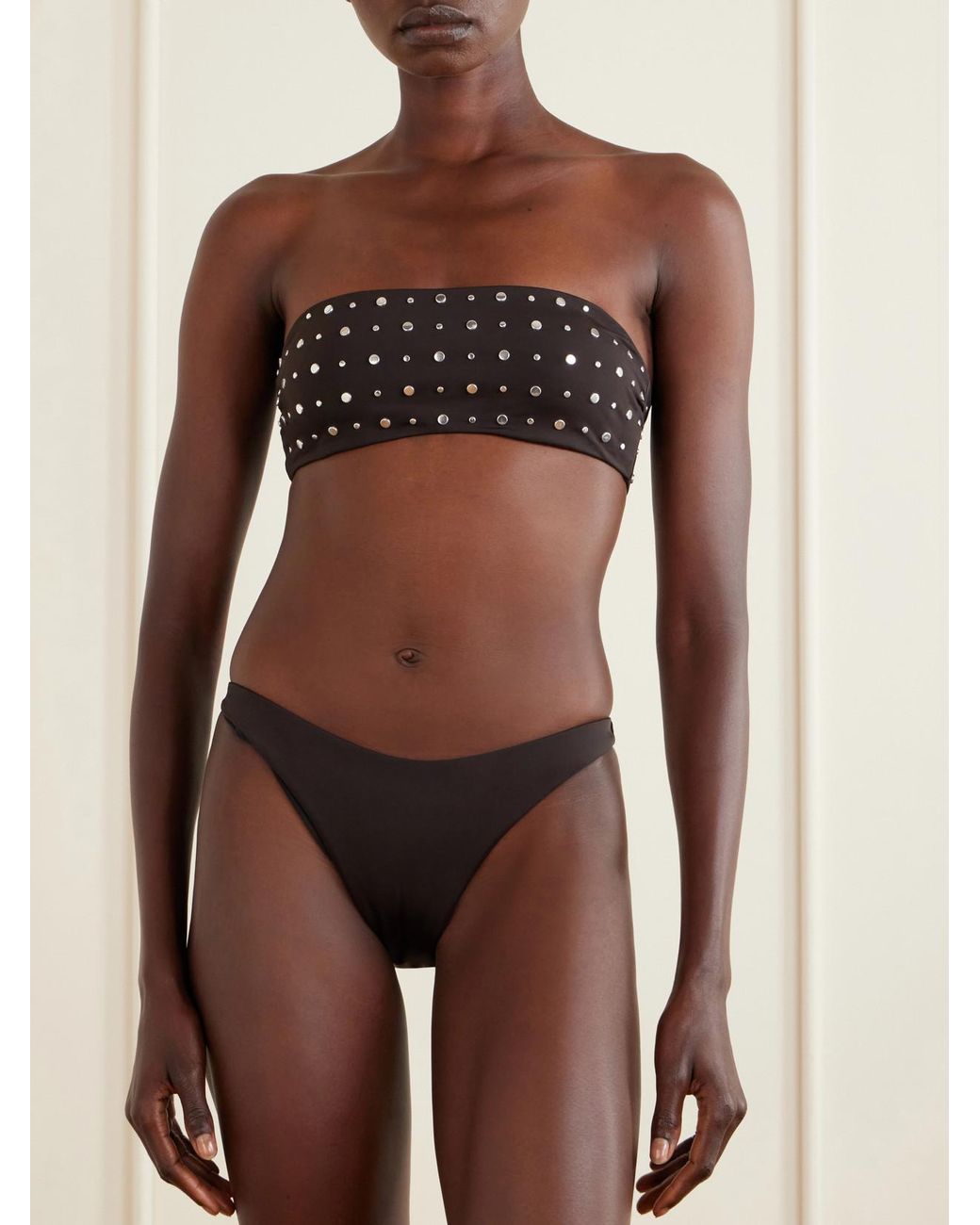 Staud Black Dana Bikini Briefs