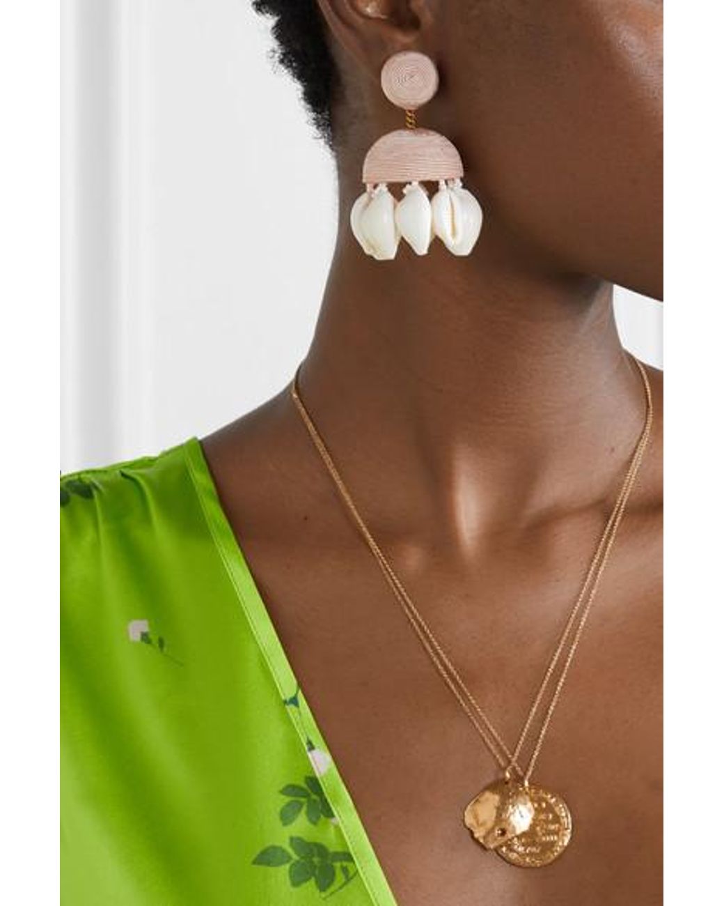 Rebecca de shop ravenel shell earrings