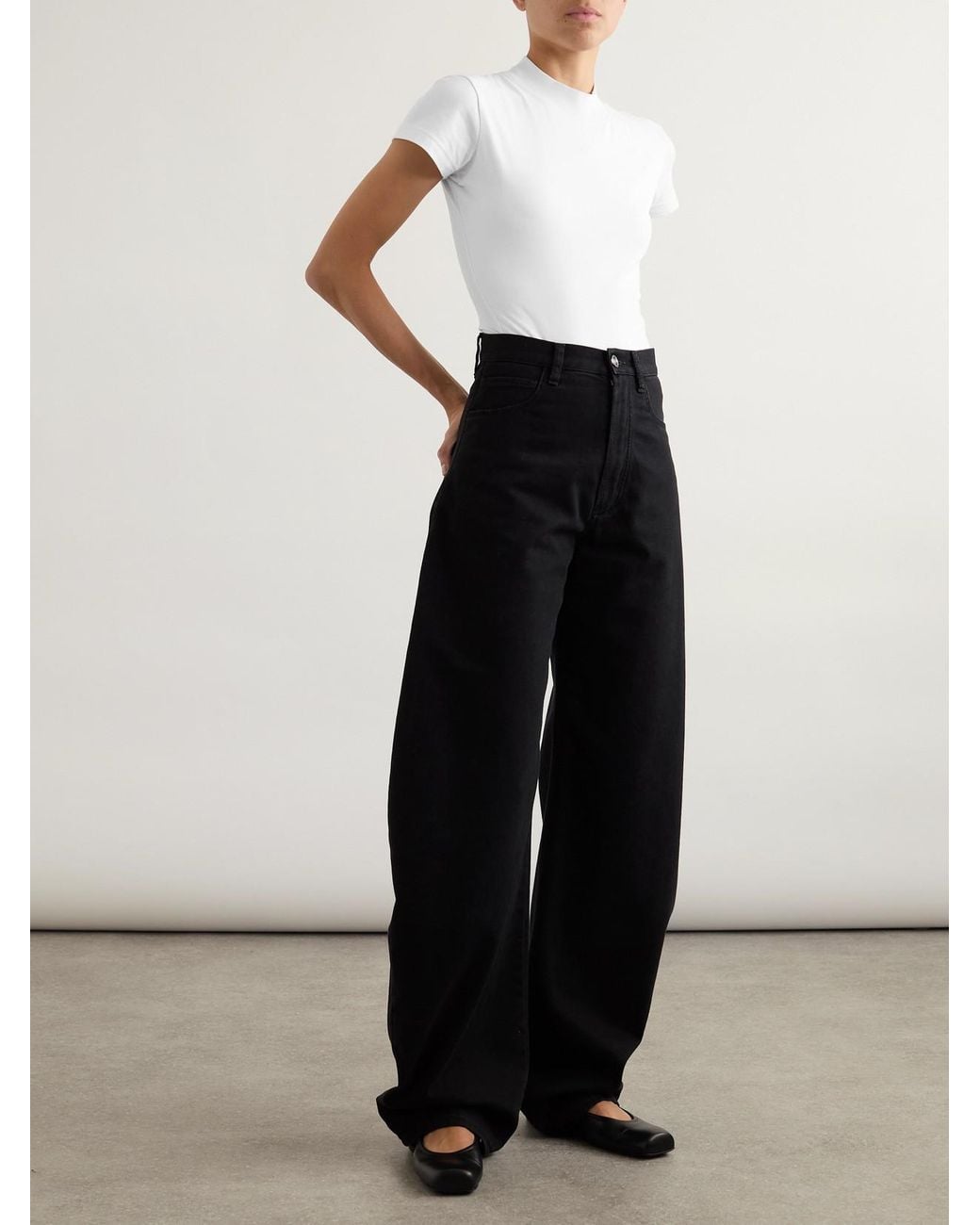 Alaïa White Embroidered Stretch-Cotton Jersey Bodysuit