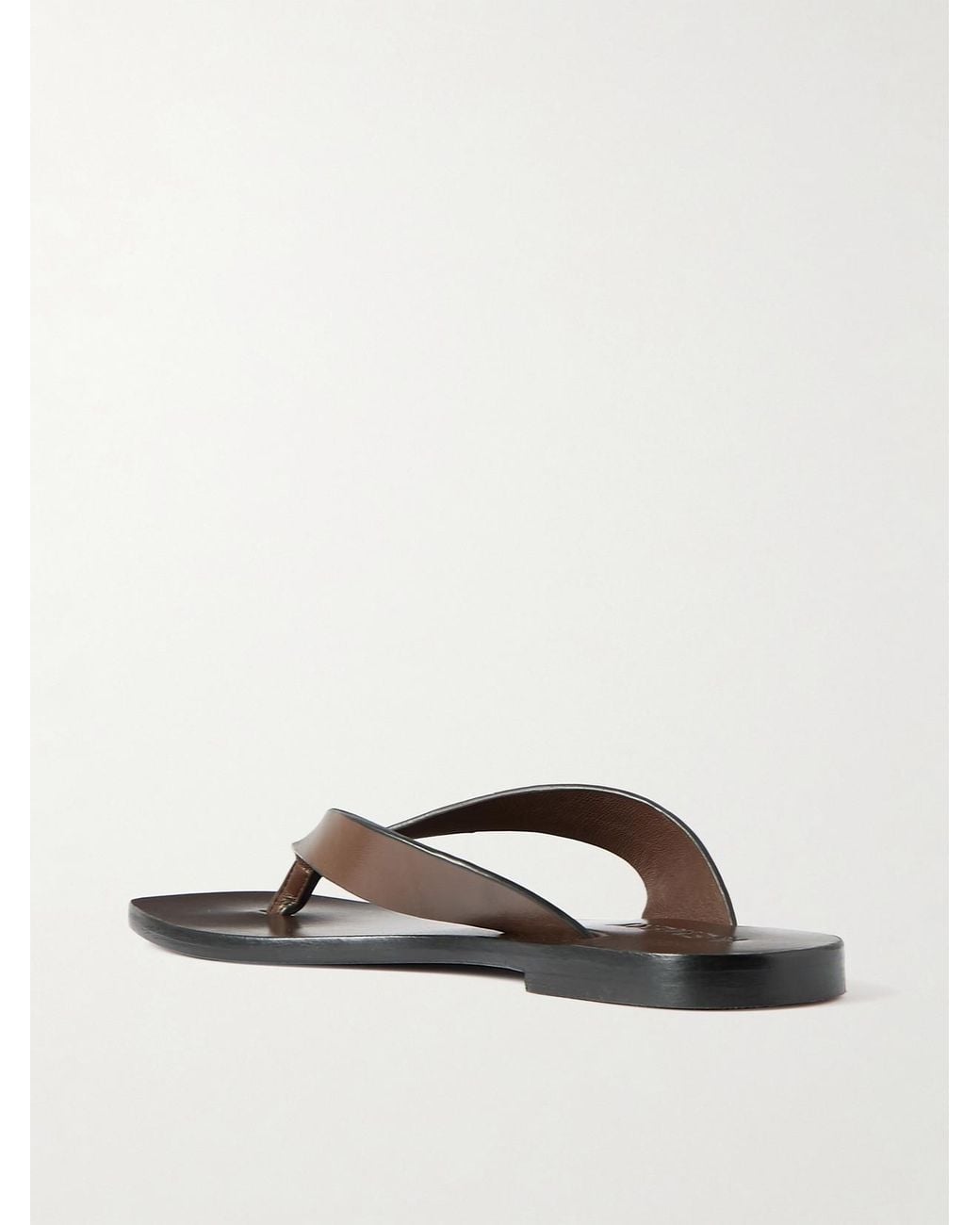 A.Emery Brown Kinto Leather Flip Flops