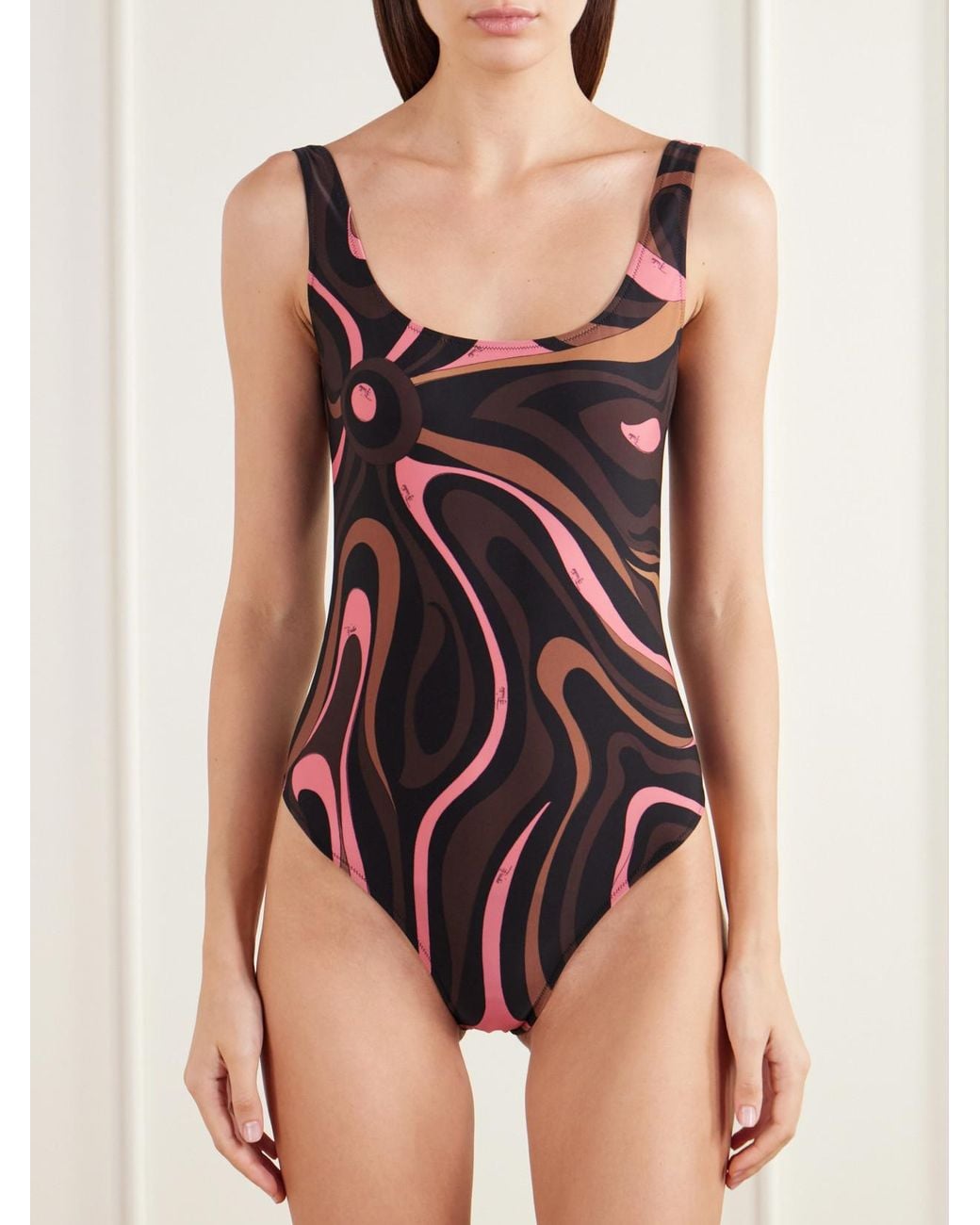 Emilio Pucci Multicolor Printed Swimsuit