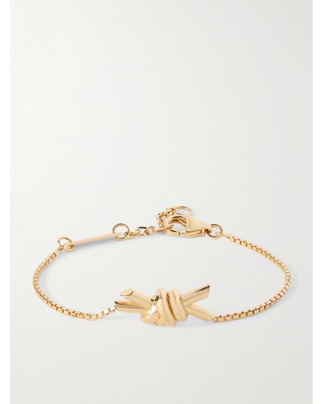 Bottega Veneta Natural Plated Bracelet