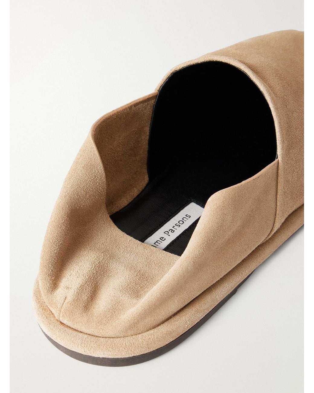 Emme Parsons Natural Monroe Suede Slip-Ons