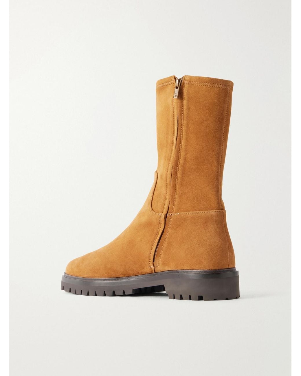Loeffler Randall Brown Danny Suede Ankle Boots