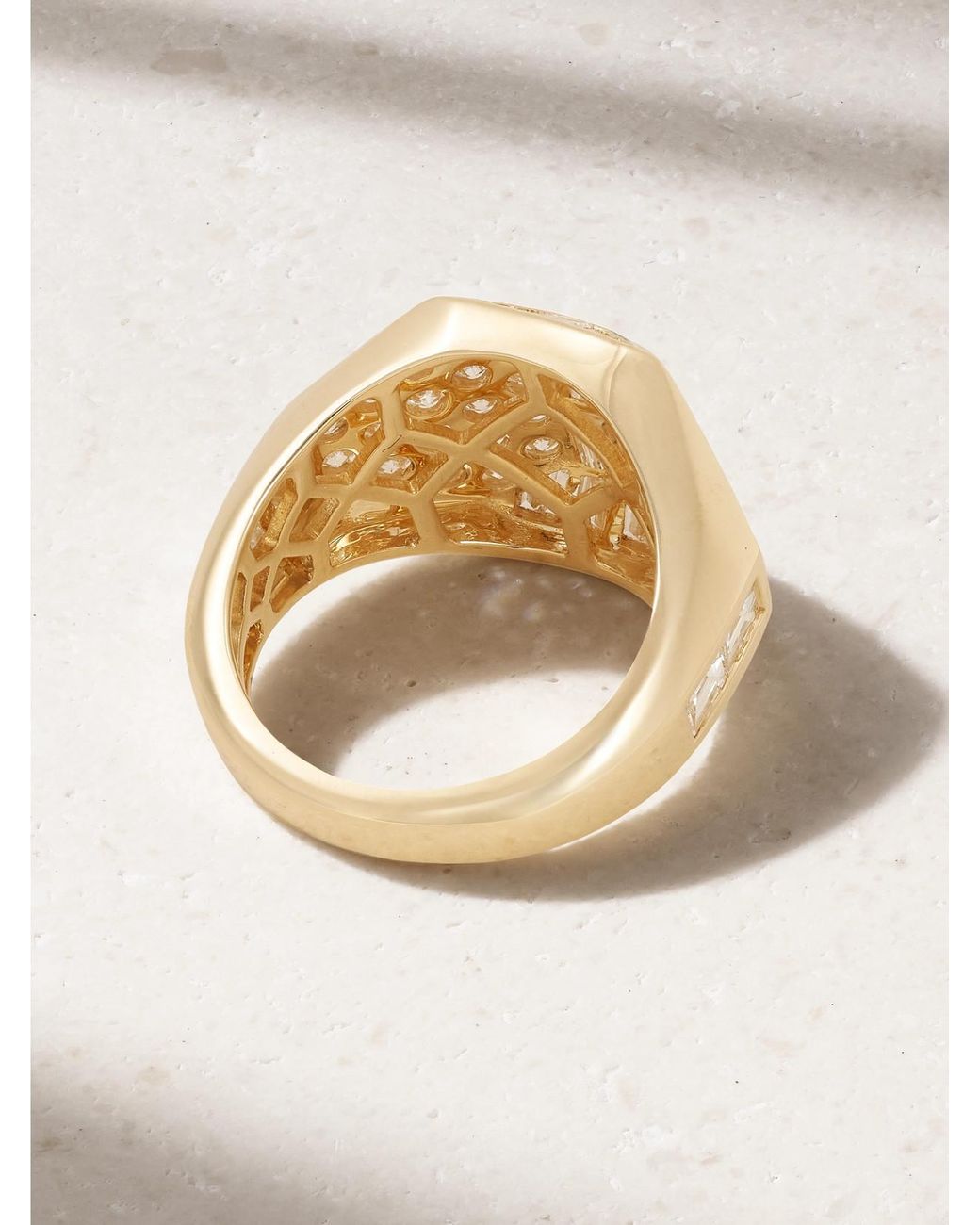 Anita Ko Natural Hive 18-Karat Diamond Ring