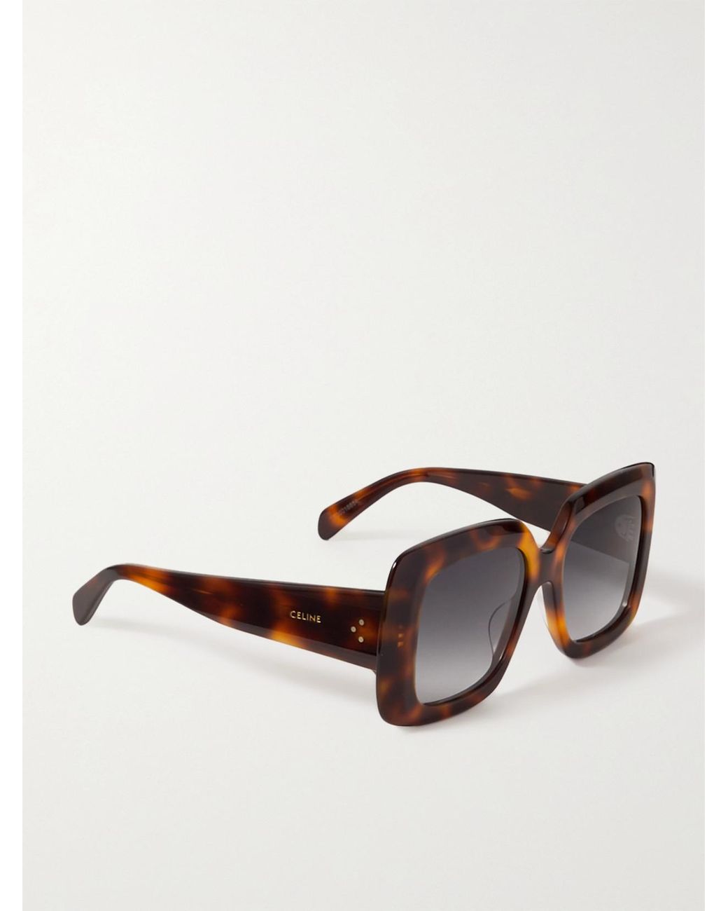 Céline Brown Oversized Square-Frame Acetate Sunglasses