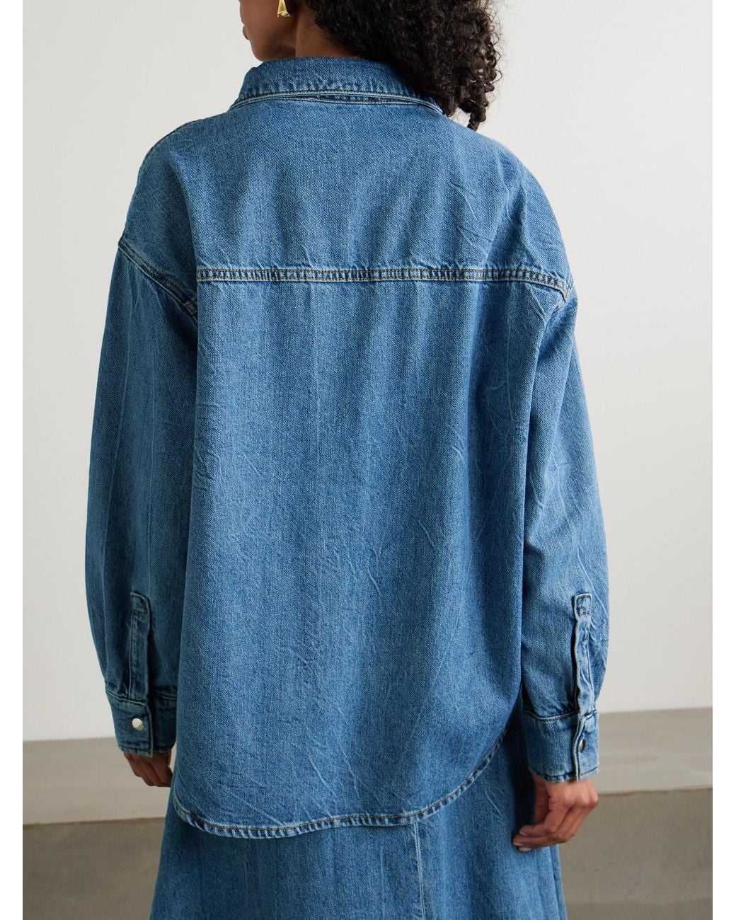 ROHE シャツ Rohe Denim Shirt in Blue | Lyst