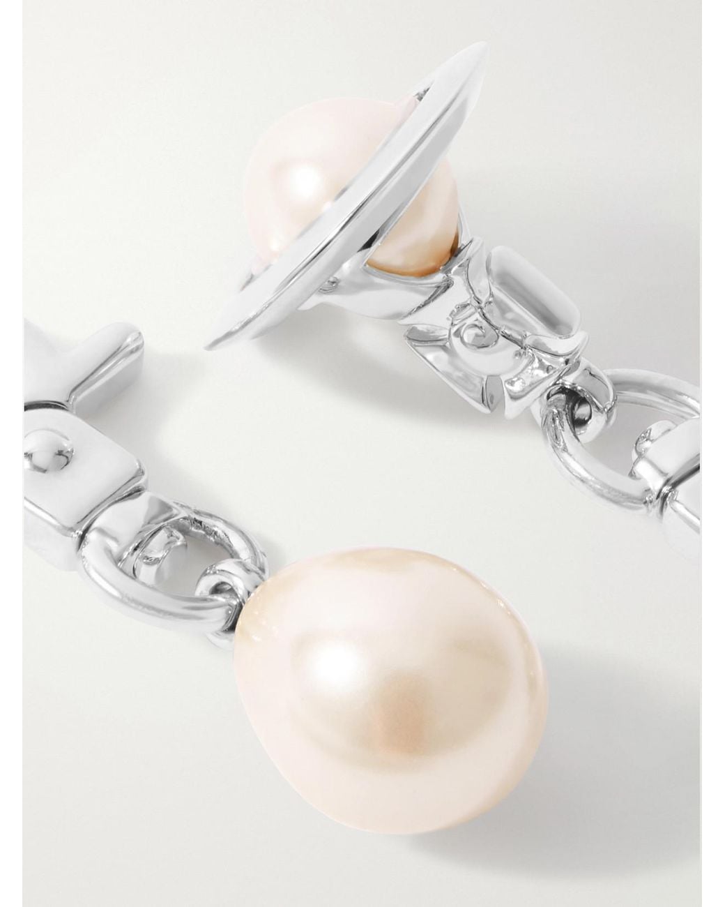 Vivienne Westwood Natural Claude Embellished-Tone Earrings