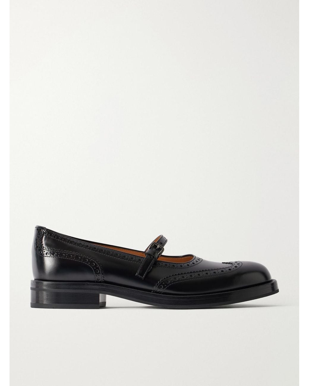 Church's Black Sheila Leather Mary Jane Flats