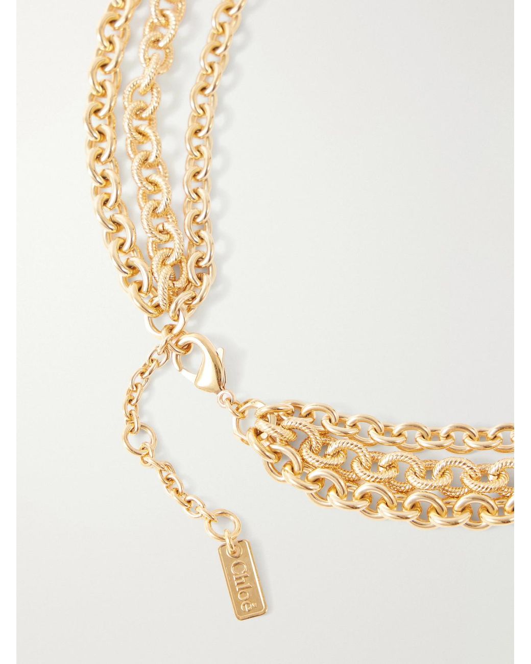 Chloé White Pendant-Tone Necklace