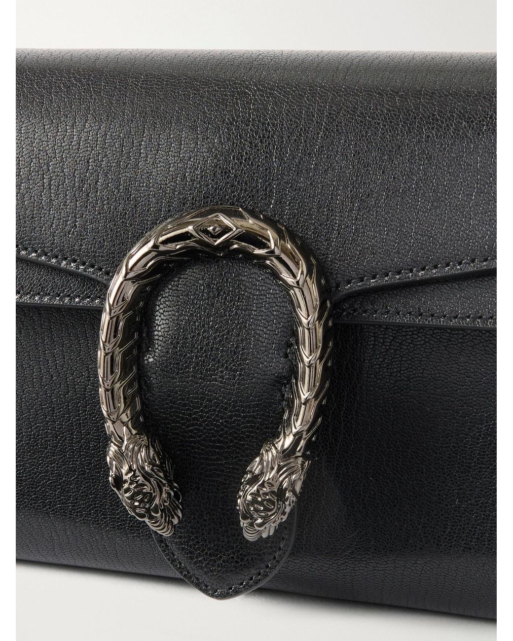 Gucci Black Dionysus Leather Shoulder Bag
