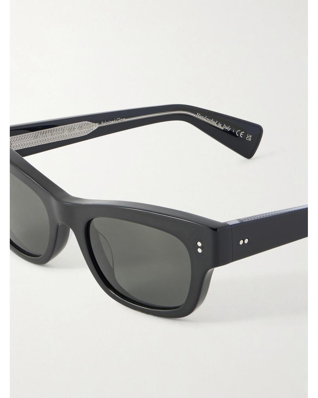 Oliver Peoples Gray Sonia D-Frame Acetate Sunglasses