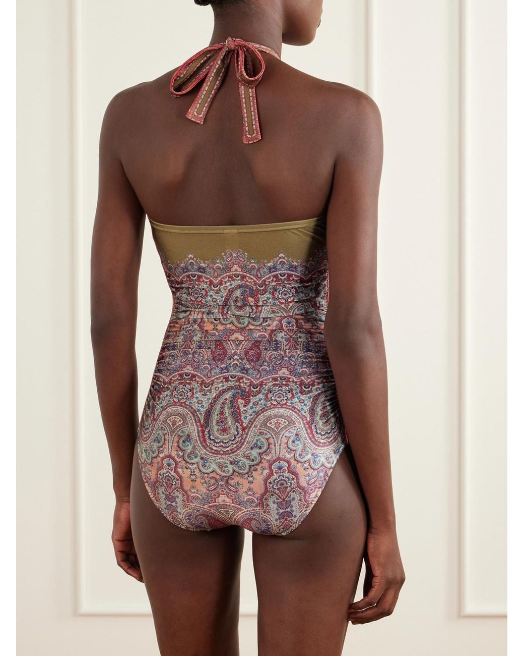 Zimmermann Multicolor Fairlight Cut-Out Printed Swimsuit