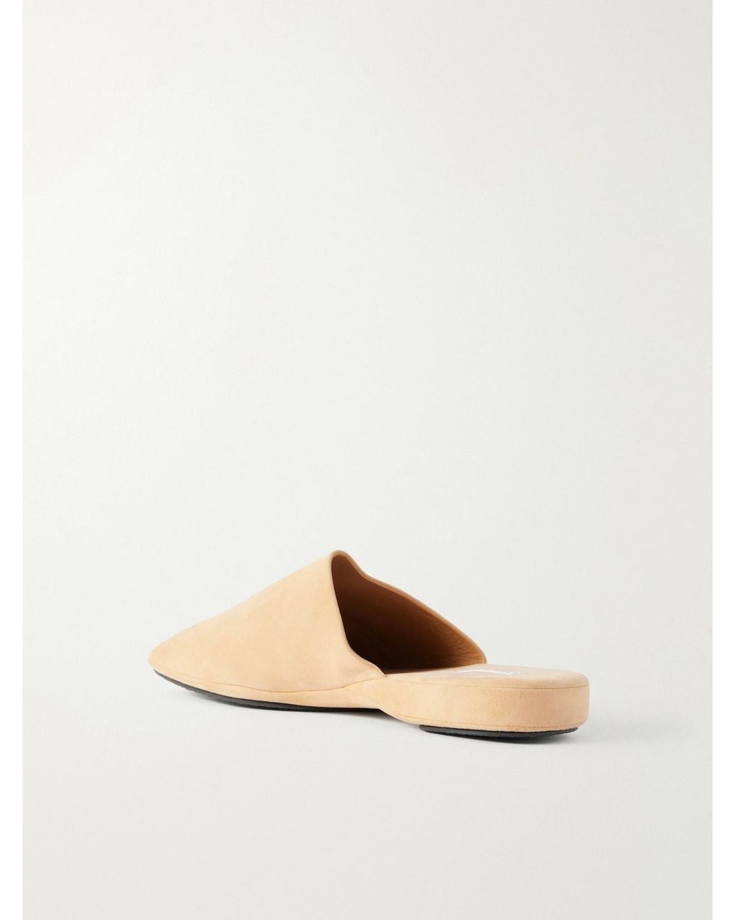 Calvin Klein White Suede Slippers