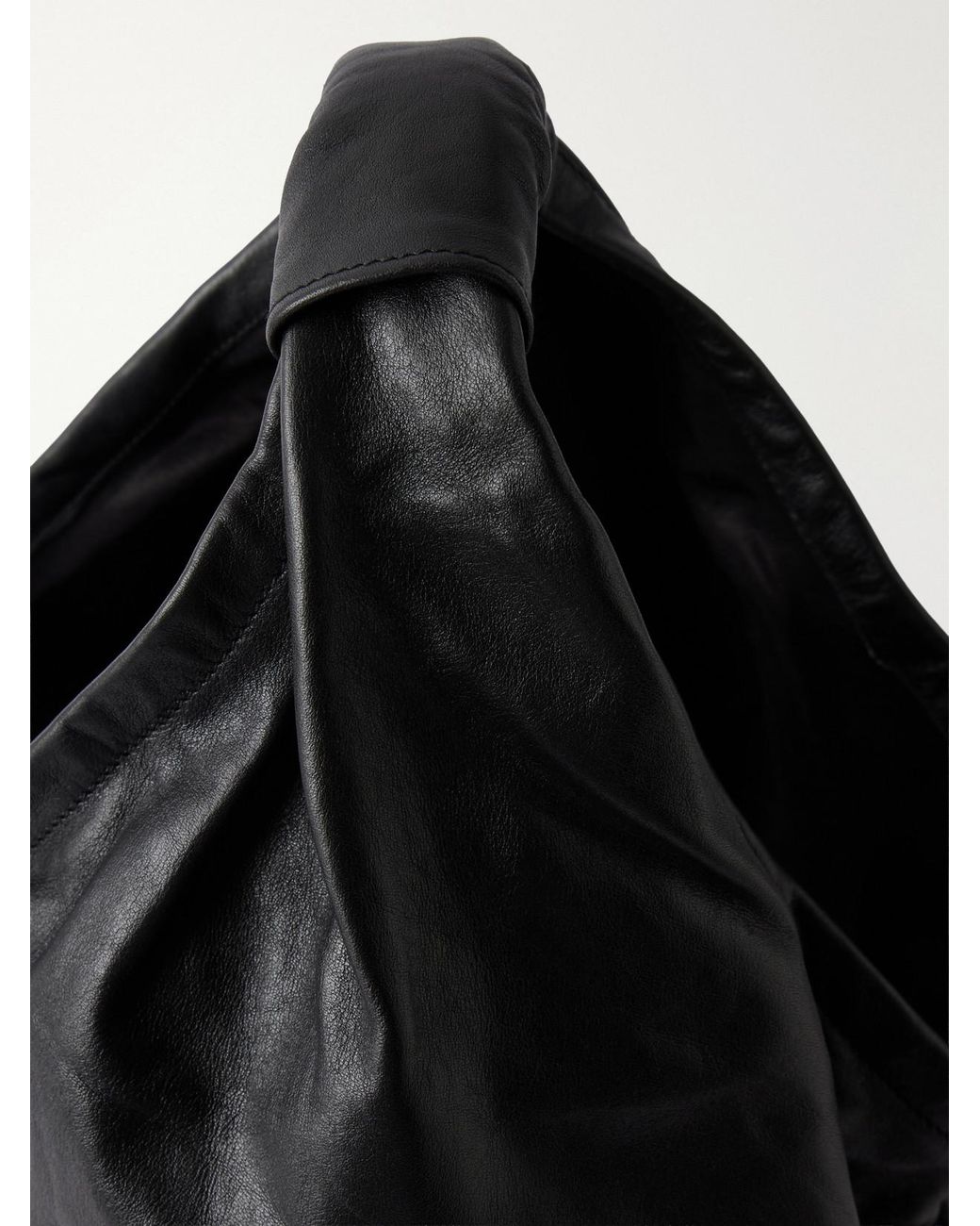 Our Legacy Black Fofo Drip Leather Tote