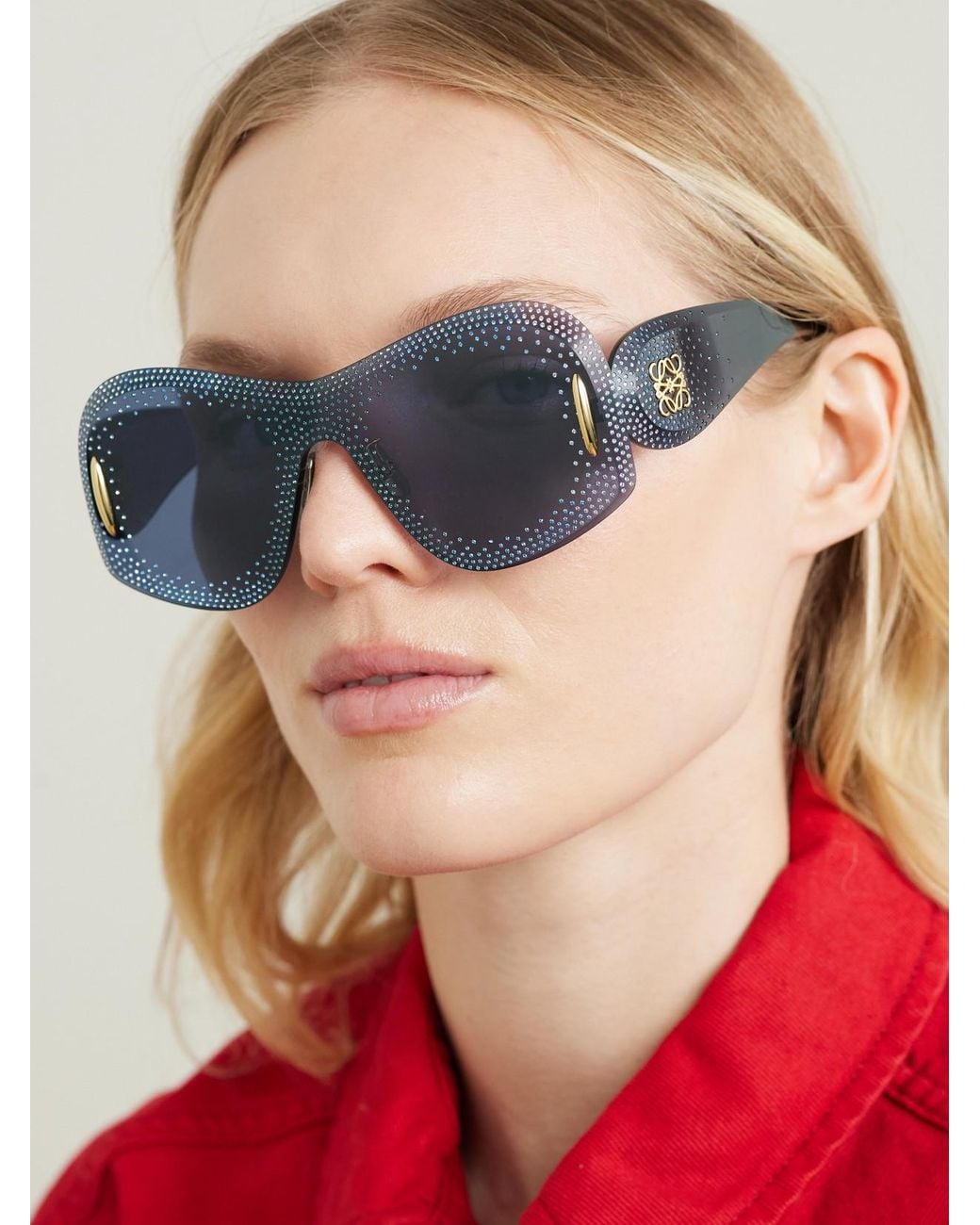 Loewe Starry Night Mask D-Frame Rimless Crystal-Embellished  display picture 1