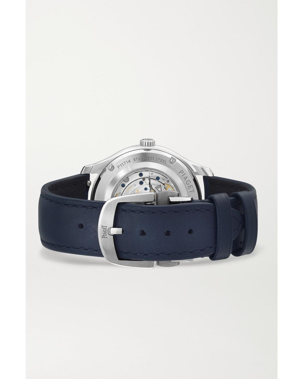 Piaget Blue Polo Date Automatic Stainless Steel Watch