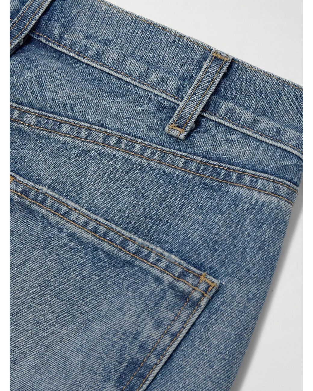 Nili Lotan Blue Joan High-Rise Straight-Leg Jeans