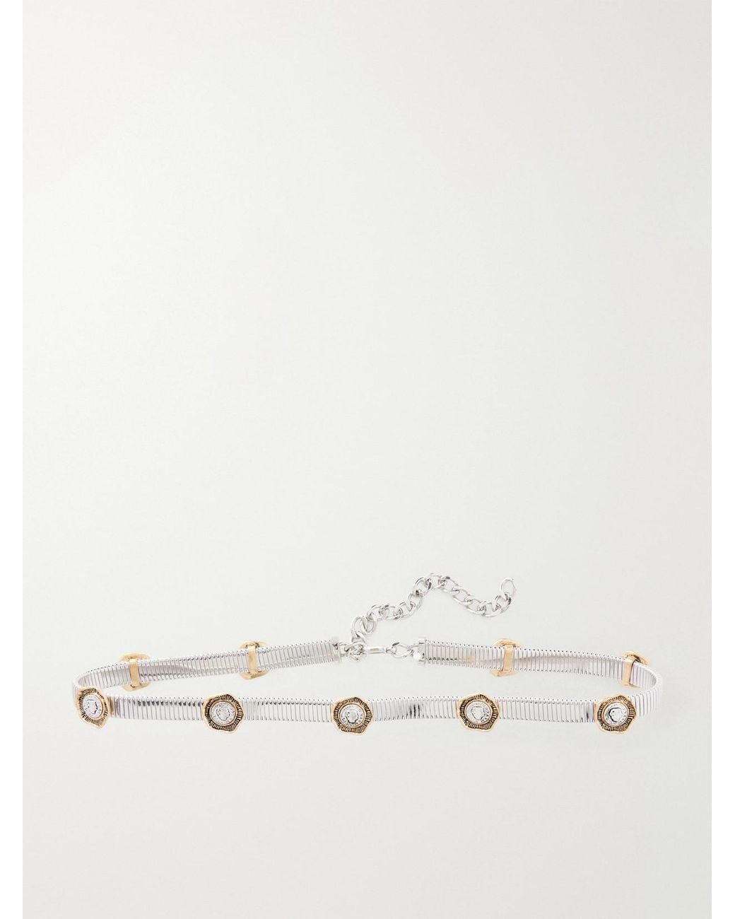 Maison Mayle Natural Flora Embellished-Tone Belt
