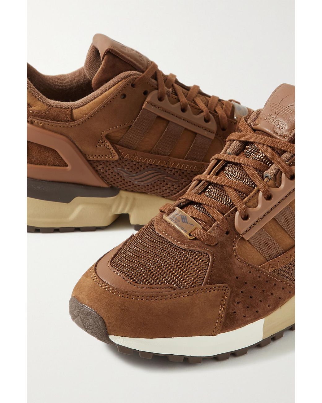 adidas Originals Zx 10,000 C Schokohase Mesh And Suede Sneakers in Brown |  Lyst