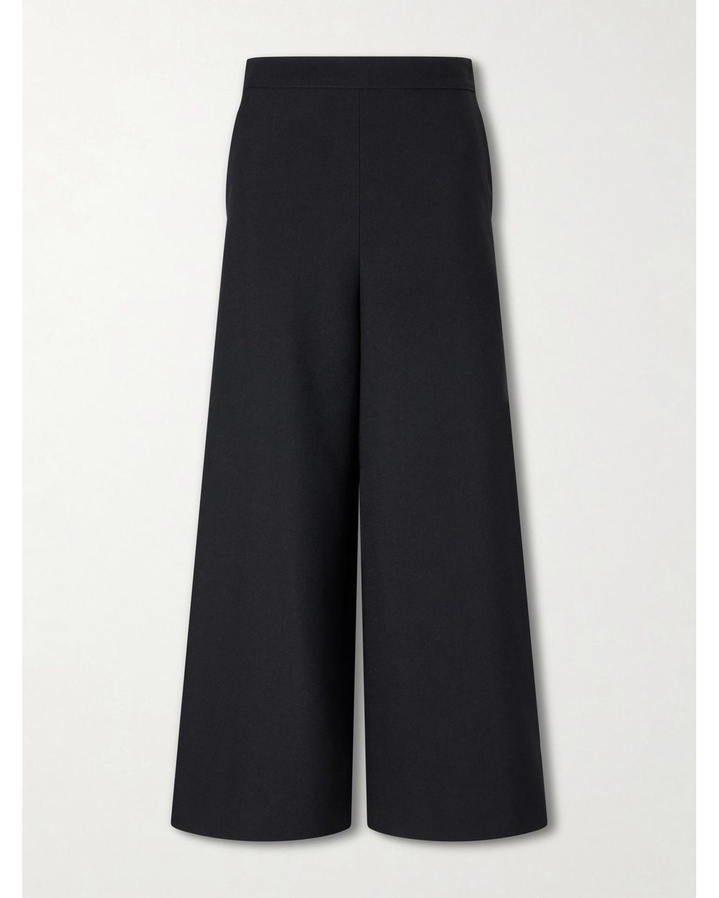 Chloé Blue Wide-Leg Wool Crepe Pants