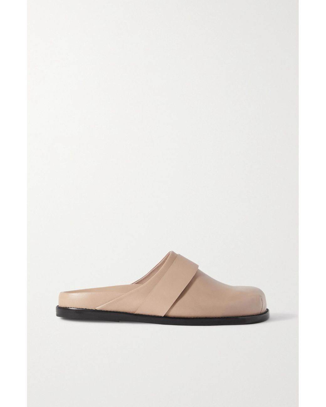 Porte & Paire + Frankie Shop Leather Slippers in White | Lyst Australia