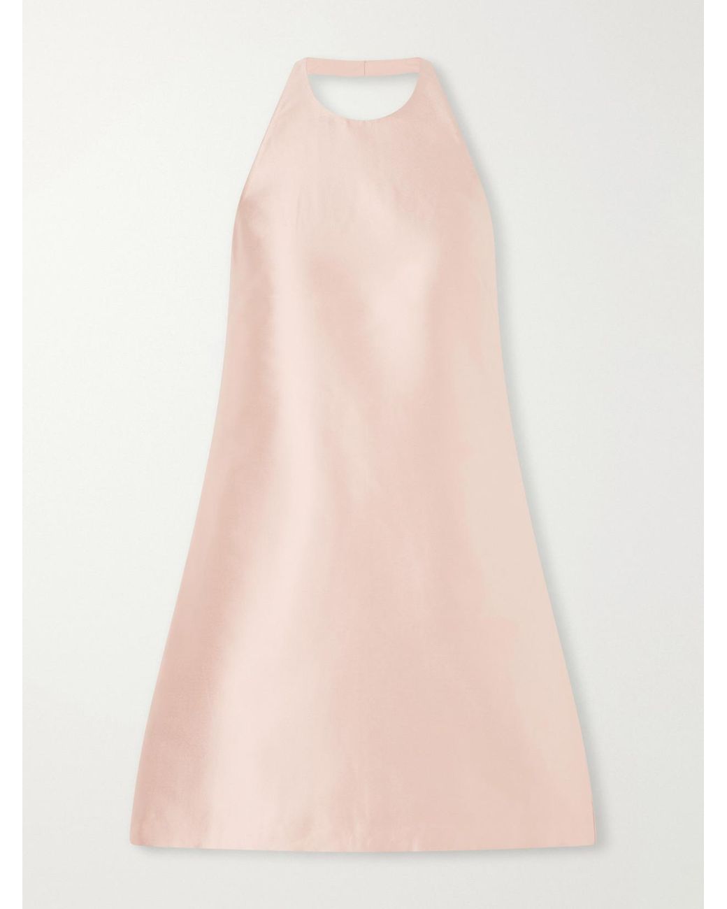 Self-Portrait Pink Pleated Taffeta Mini Dress