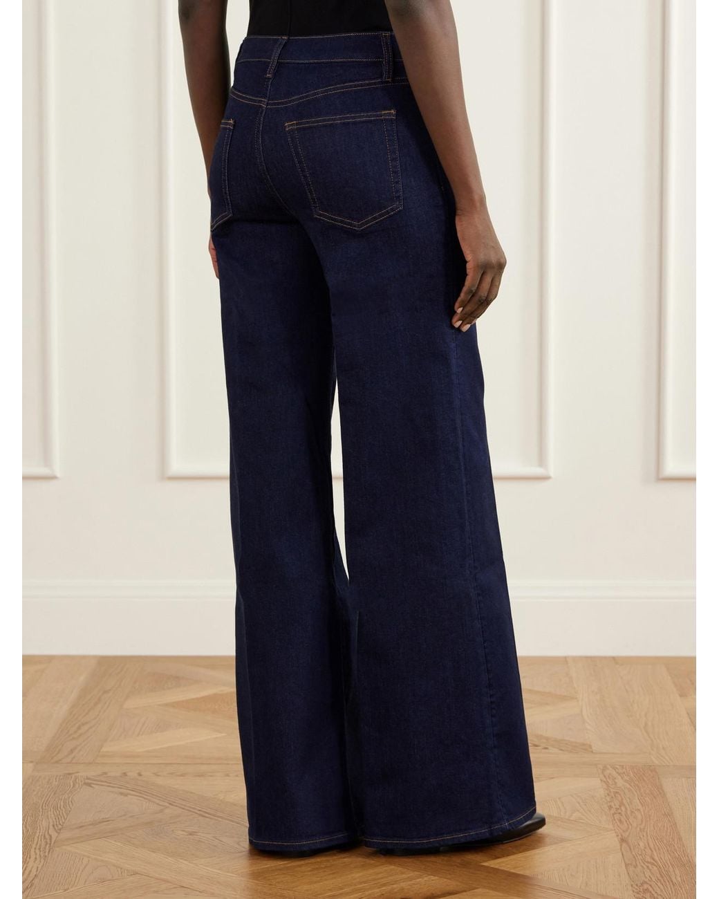 FRAME Blue The Palace High-Rise Wide-Leg Jeans