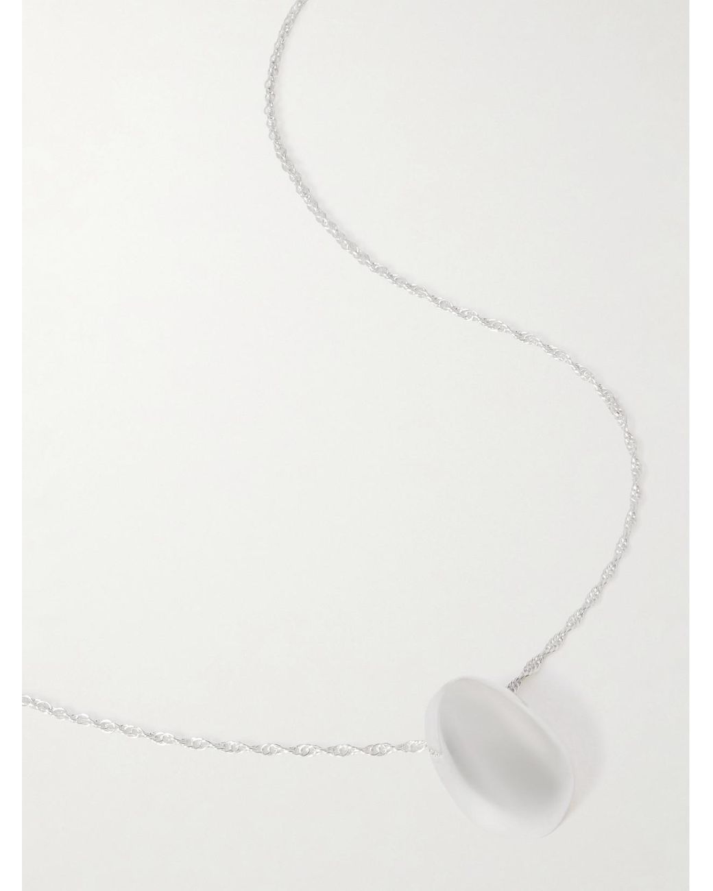 Sophie Buhai White Tiny Egg Necklace