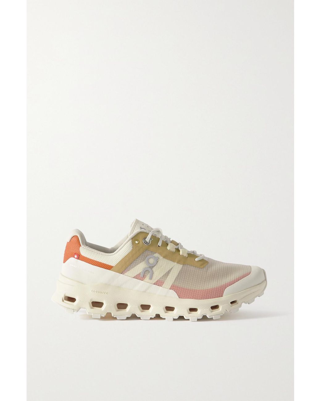 On Shoes Cloudvista Rubber-trimmed Mesh Sneakers in Natural | Lyst