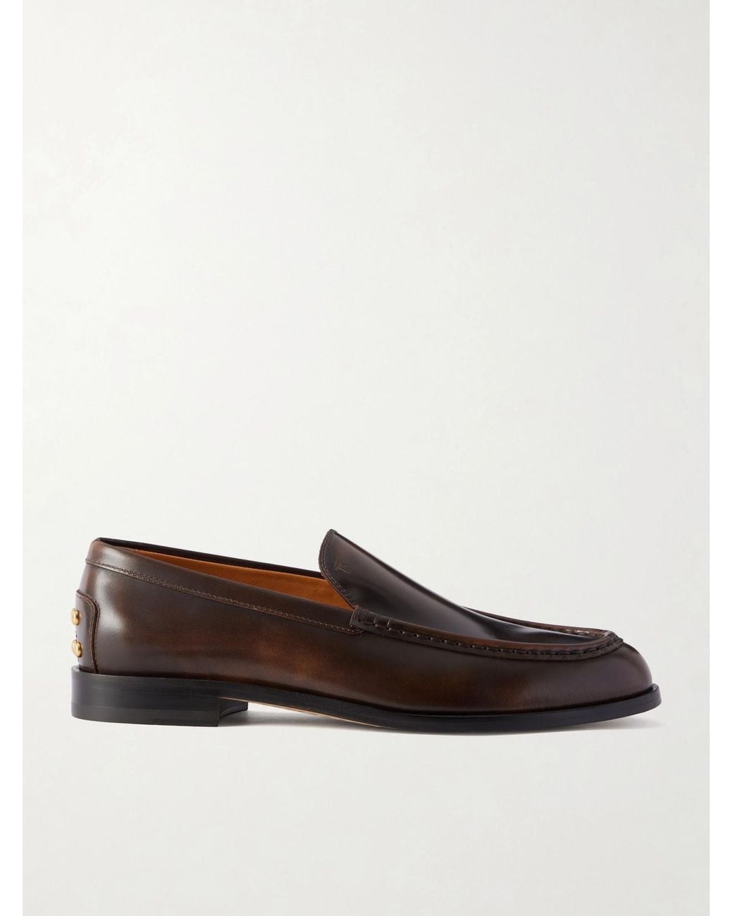 Tod's Brown Leather Loafers